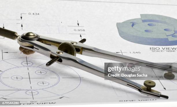 mechanical draftsman's circle compass - longitude stock pictures, royalty-free photos & images