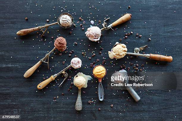 ice cream - ice cream scoop stock-fotos und bilder