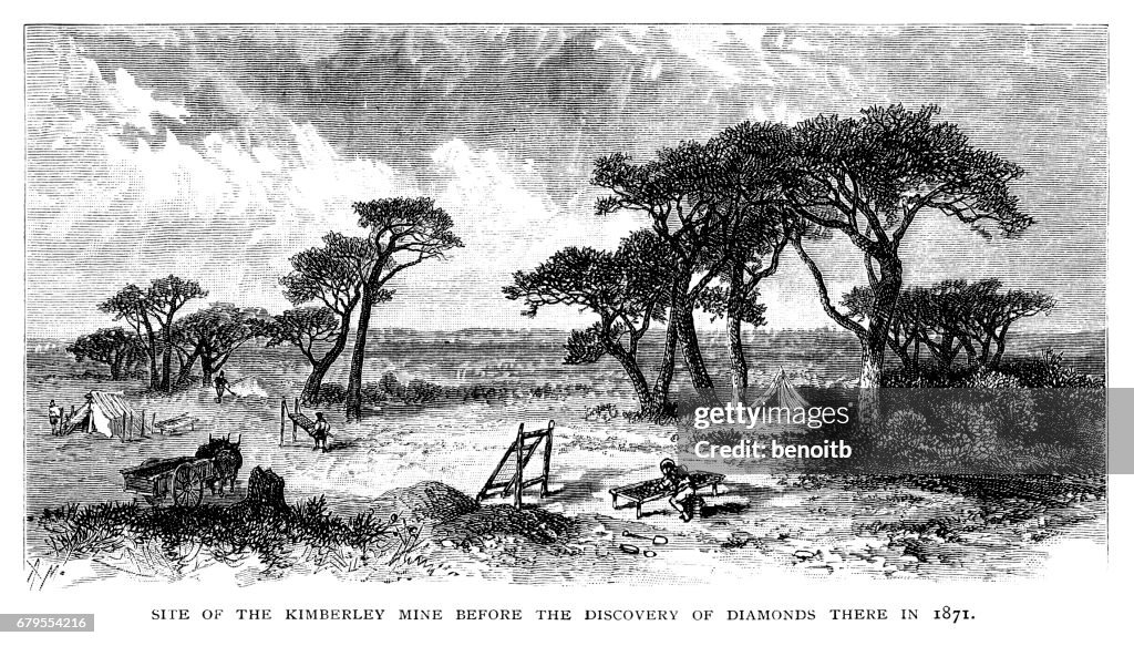 Site of the Kimberley Mine is South Africa