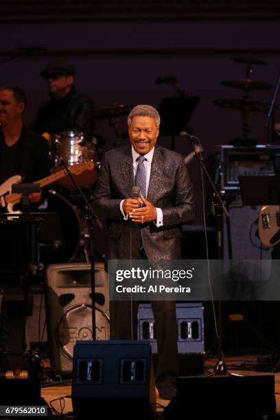 Billy Davis, Jr. Performs during 'City Winery Presents A Celebration of the Music of Jimmy Webb' at Carnegie Hall on May 3, 2017 in New York City.