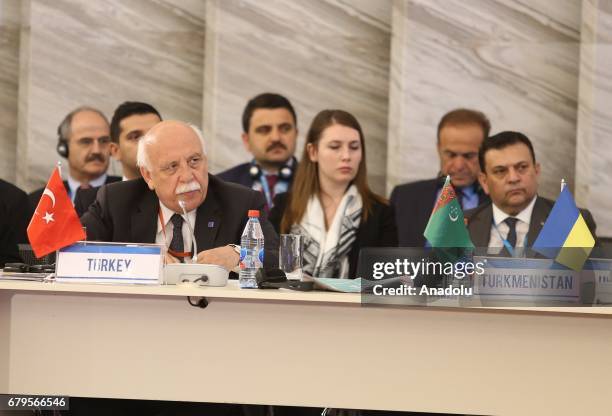 Turkish Culture and Tourism Minister Nabi Avci delivers a speech during a session titled "Advancing Intercultural Dialogue New Avenues for Human...