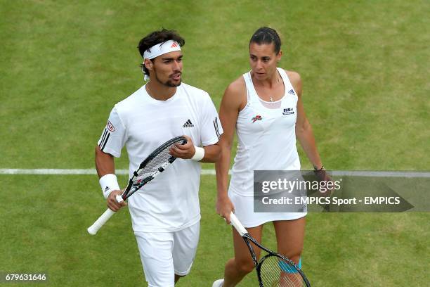 148 Fognini Pennetta Photos & High Res Pictures - Getty Images