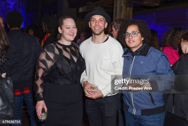 Lauren Kelly, Michael Colitis and Mary Bullock attend After Party to celebrate Kehinde Wiley: Trickster and Laurent Grasso: Elysee at The Angel...