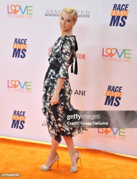 Heather Morris arrives at the 24th Annual Race To Erase MS Gala at The Beverly Hilton Hotel on May 5, 2017 in Beverly Hills, California.