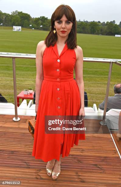 Ophelia Lovibond attends the Audi Polo Challenge at Coworth Park on May 6, 2017 in Ascot, United Kingdom.