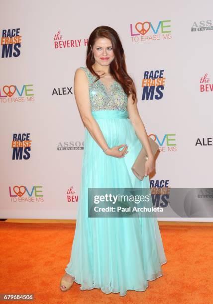 Personality / Dancer Anna Trebunskaya attend the 24th annual Race To Erase MS Gala at The Beverly Hilton Hotel on May 5, 2017 in Beverly Hills,...