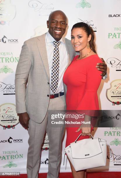 Tony Delk and Margie Delk attend the 7th Annual Fillies & Stallions Kentucky Derby Party hosted by Black Rock Thoroughbreds and sponsored by Patron...