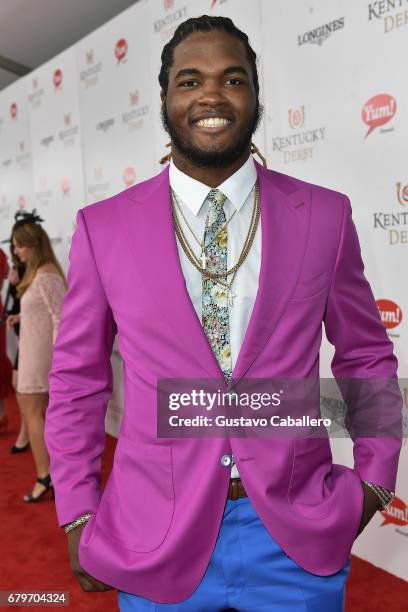 Lorenzo Mauldin attends the 143rd Kentucky Derby at Churchill Downs on May 6, 2017 in Louisville, Kentucky.