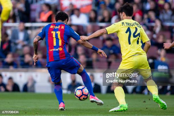 Neymar da Silva of FC Barcelona during the Spanish championship Liga football match between FC Barcelona vs Villareal at Camp Nou stadium on May 6,...