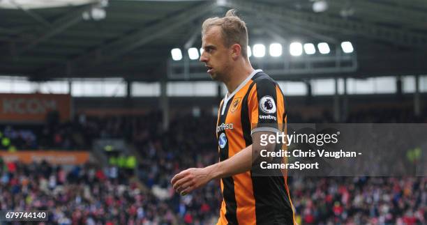 Hull City's Kamil Grosicki during the Premier League match between Hull City and Sunderland at KCOM Stadium on May 6, 2017 in Hull, England.