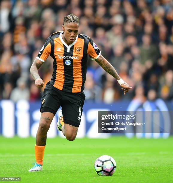 Hull City's Abel Hernandez during the Premier League match between Hull City and Sunderland at KCOM Stadium on May 6, 2017 in Hull, England.