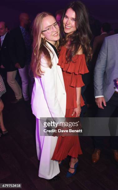 Alexandra Carl and Sarah Ann Macklin attend the Audi Polo Challenge at Coworth Park on May 6, 2017 in Ascot, United Kingdom.