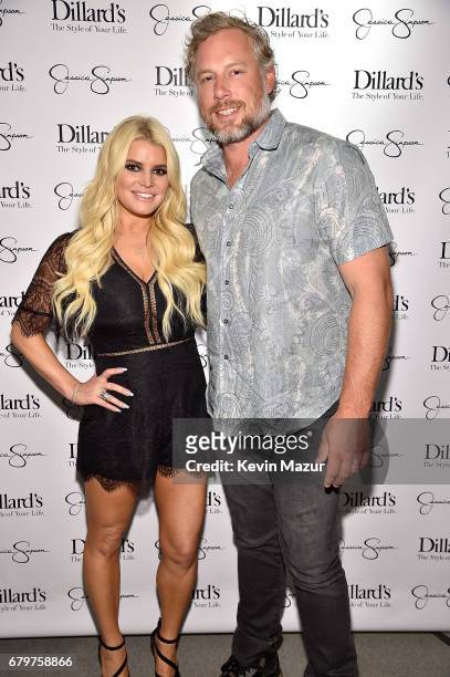 Jessica Simpson and Eric Johnson attend a spring style event benefitting The Boys and Girls Clubs of Waco, TX at at Dillard's on May 6, 2017 in Waco,...