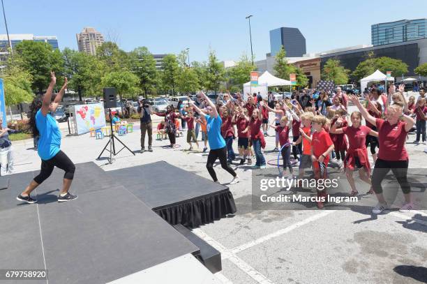 Guests attend UNICEF Kid Power Atlanta at Lenox Square on May 6, 2017 in Atlanta, Georgia.