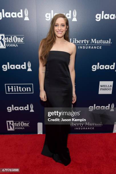 Carly Chaikin attends 28th Annual GLAAD Media Awards at The Hilton Midtown on May 6, 2017 in New York City.