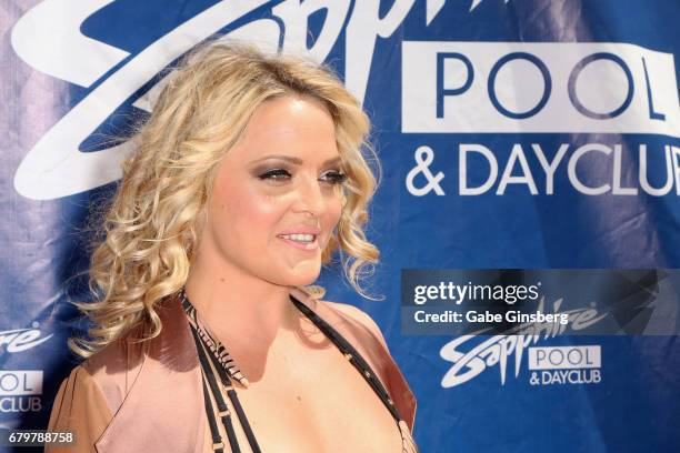 Adult film actress Alexis Texas attends a pool party hosted by model Blac Chyna at Sapphire Pool & Day Club on May 6, 2017 in Las Vegas, Nevada.