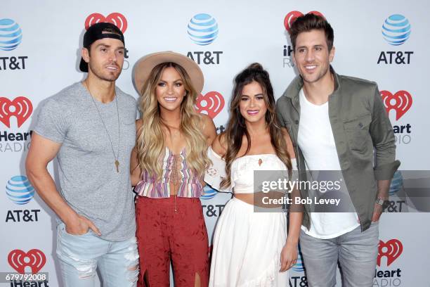 Personalities Luke Pell, Becca Tilly, JoJo Fletcher and Jordan Rodgers attend the 2017 iHeartCountry Festival, A Music Experience by AT&T at The...