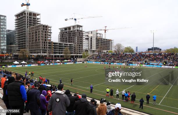 General view of Lamport Stadium as Toronto Wolfpack play their first ever home game in the Kingstone Press League 1 against Oxford RLFC on May 6,...