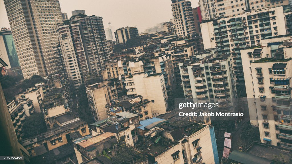 Chongqing, China, rural apartments