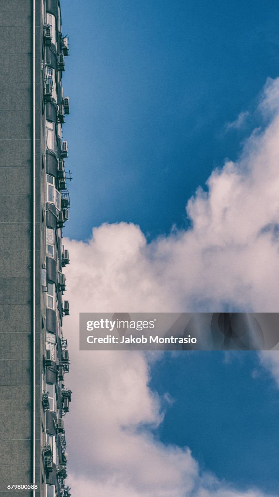 A rare day in Shanghai without smog