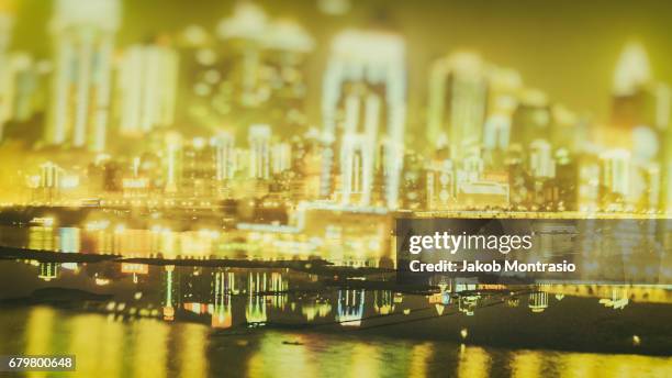 chongqing's city lights - jakob montrasio stock pictures, royalty-free photos & images