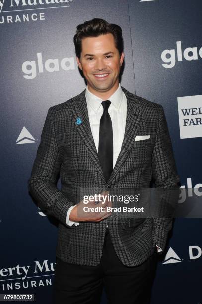 Actor Andrew Rannells attends as Ketel One Vodka sponsors the 28th Annual GLAAD Media Awards in New York at The Hilton Midtown on May 6, 2017 in New...