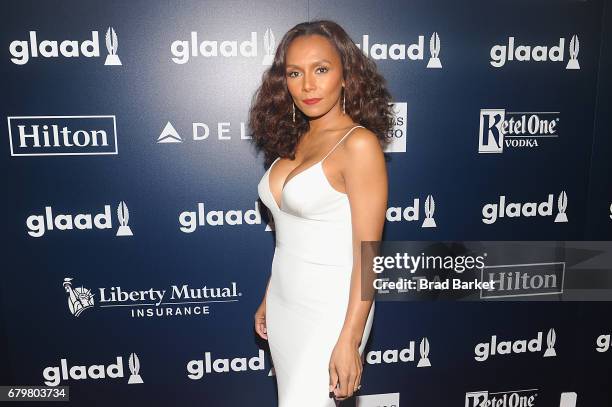 Writer Janet Mock attends as Ketel One Vodka sponsors the 28th Annual GLAAD Media Awards in New York at The Hilton Midtown on May 6, 2017 in New York...