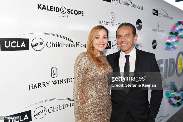 Antonio Villaraigosa and Patricia Govea attend UCLA Mattel Children's Hospital presents Kaleidoscope 5 on May 6, 2017 in Culver City, California.