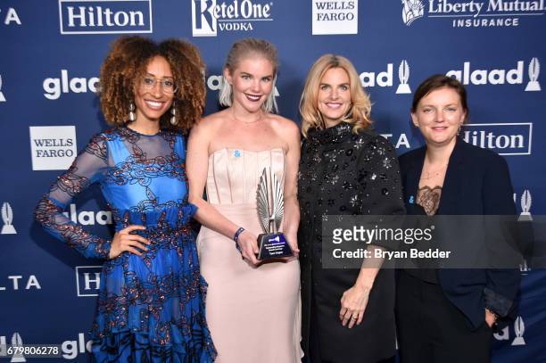 Teen Vogue Editor-in-Chief Elaine Welteroth, Teen Vogue Wellness Editor Vera Papisova, President and CEO of GLAAD Sarah Kate Ellis and Teen Vogue...