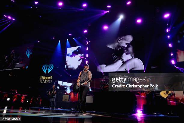 Singer Brantley Gilbert performs onstage during the 2017 iHeartCountry Festival, A Music Experience by AT&T at The Frank Erwin Center on May 6, 2017...