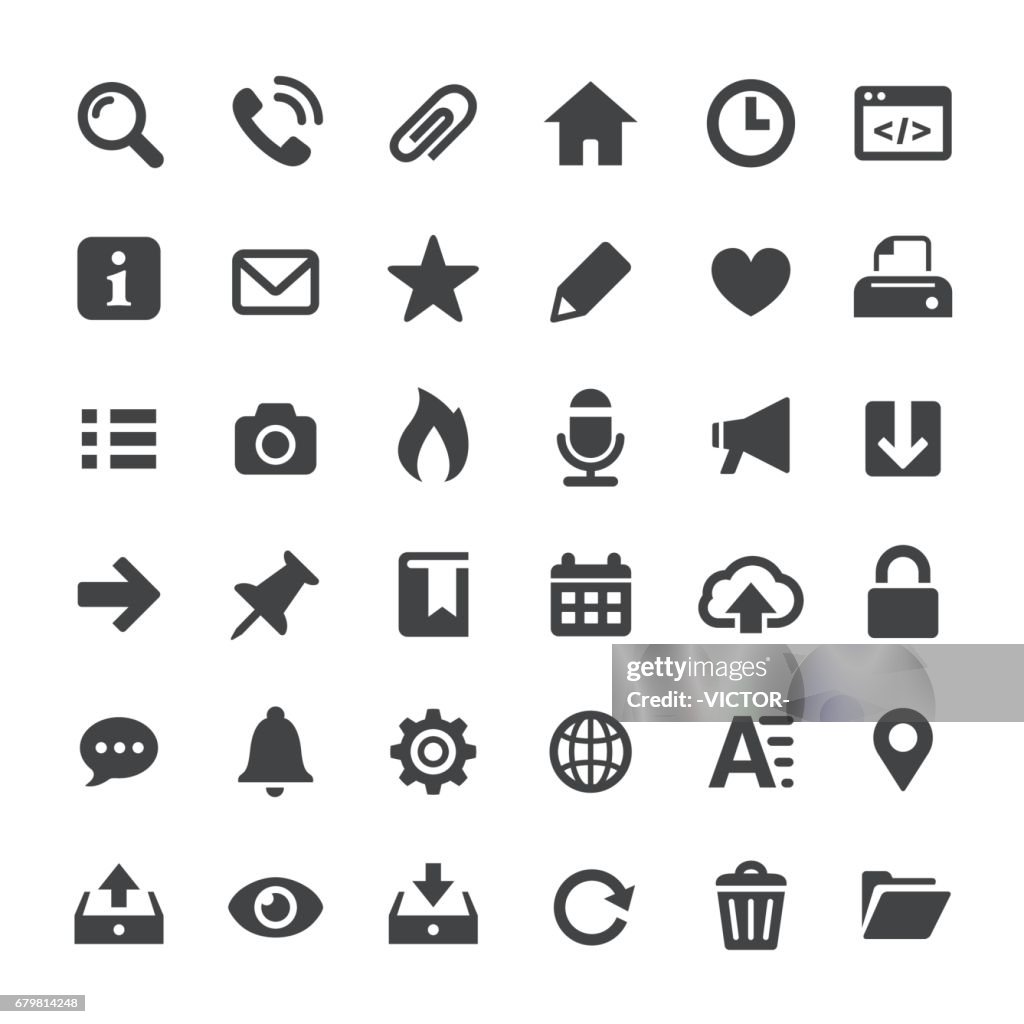 Interfaz de iconos - grande de la serie