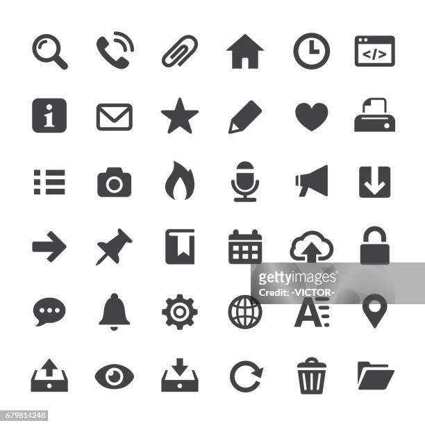 interface icons - big series - information sign stock illustrations