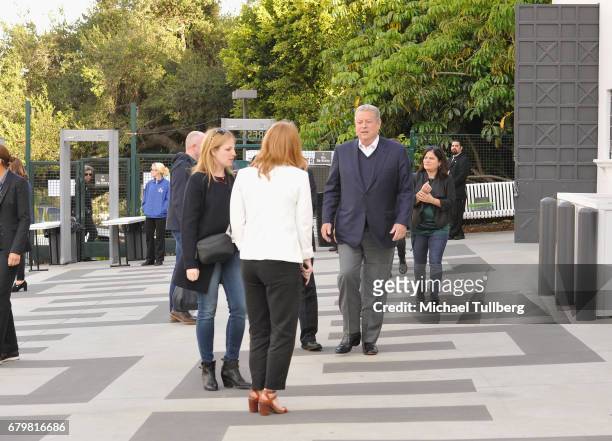 Former Vice-President Al Gore arrives at an advance Fandango screening of Paramount Pictures' "An Inconvenient Sequel: Truth To Power" at The Greek...