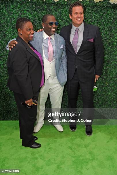 Johnny Gill and Bob Guiney attend the 143rd Kentucky Derby at Churchill Downs on May 6, 2017 in Louisville, Kentucky.