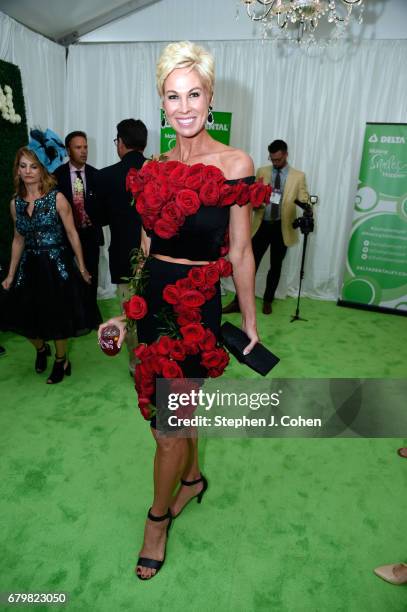 Shannon Burton attends the 143rd Kentucky Derby at Churchill Downs on May 6, 2017 in Louisville, Kentucky.