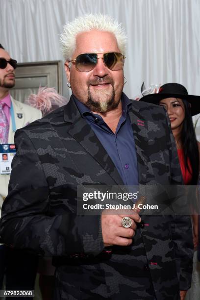 Guy Fieri attends the 143rd Kentucky Derby at Churchill Downs on May 6, 2017 in Louisville, Kentucky.