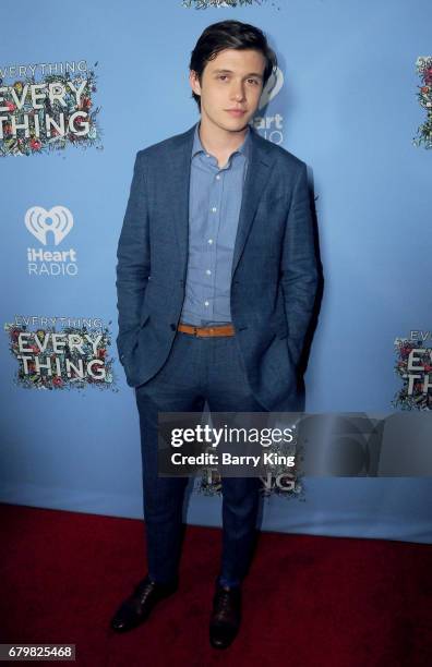 Actor Nick Robinson attends screening of Warner Bros. Pictures' 'Everything, Everything' at TCL Chinese Theatre on May 6, 2017 in Hollywood,...