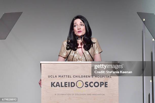 Of UCLA Hospital System Johnese Spisso speaks onstage during UCLA Mattel Children's Hospital presents Kaleidoscope 5 on May 6, 2017 in Culver City,...