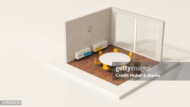 tiny world, modern office - sessel - fotografias e filmes do acervo