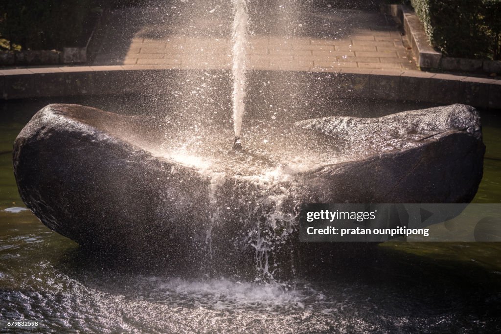 Fountain on a rock