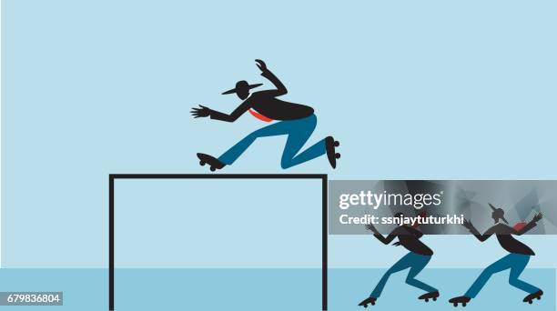 success , - children at play stock illustrations