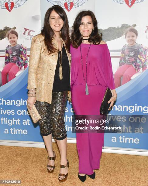 Actress Joely Fisher and Tricia Fisher attend Angel Flight West's Annual Endeavor Awards at California Science Center on May 6, 2017 in Los Angeles,...
