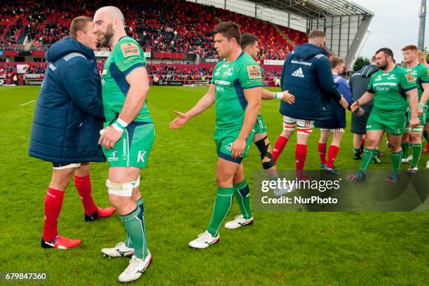 John Muldoon of Connacht after the Guinness PRO12 rugby match between Munster Rugby and Connacht Rugby at Thomond Park Stadium in Limerick, Ireland...