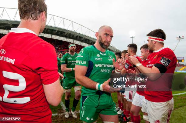 John Muldoon of Connacht after the Guinness PRO12 rugby match between Munster Rugby and Connacht Rugby at Thomond Park Stadium in Limerick, Ireland...