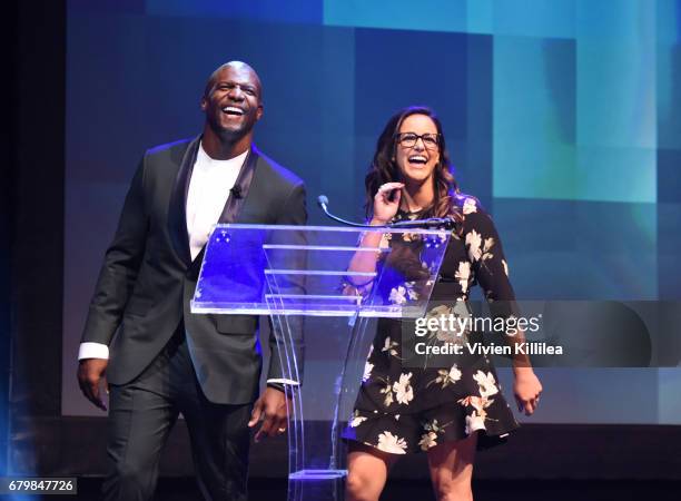 Terry Crews and Melissa Fumero attend the 3rd Annual Bentonville Film Festival on May 6, 2017 in Bentonville, Arkansas.