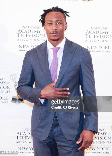 Brandon Marshall attends the 60th Anniversary New York Emmy Awards Gala at Marriott Marquis Times Square on May 6, 2017 in New York City.