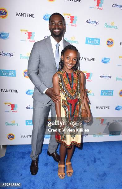 Mo McRae and his daughter Miami attend the 3rd Annual Bentonville Film Festival on May 6, 2017 in Bentonville, Arkansas.