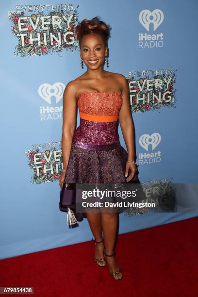 Singer Anika Noni Rose attends the screening of Warner Bros. Pictures' "Everything, Everything" at the TCL Chinese Theatre on May 6, 2017 in...