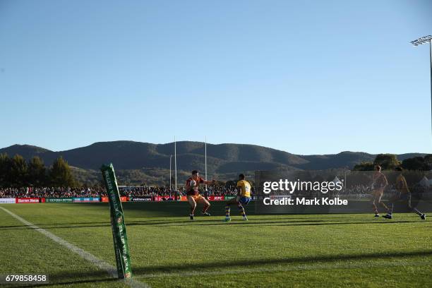 General view is seen of action during the 2017 City versus Country Origin match at Glen Willow Sports Ground on May 7, 2017 in Mudgee, Australia.