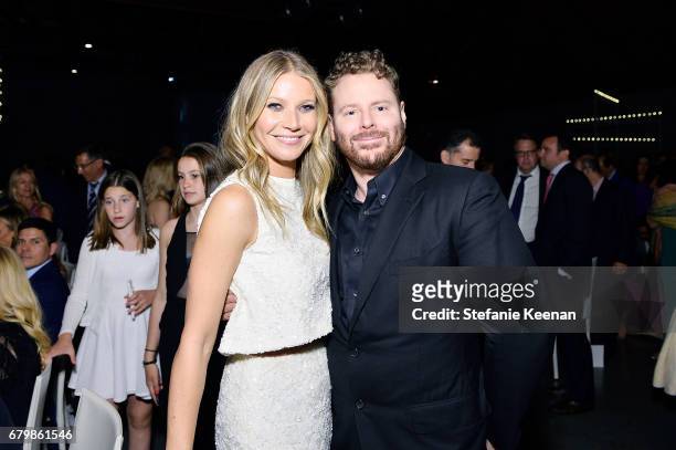 Honorees Gwyneth Paltrow and Sean Parker attend UCLA Mattel Children's Hospital presents Kaleidoscope 5 on May 6, 2017 in Culver City, California.